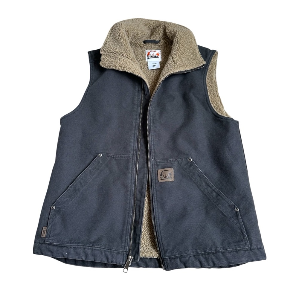 Sorel Men’s Small Gray Sherpa Work Vest